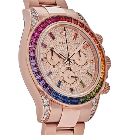 rolex rainbow femme|rolex 116595rbow price.